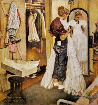 Norman Rockwell Painting - Dress Norman Rockwell